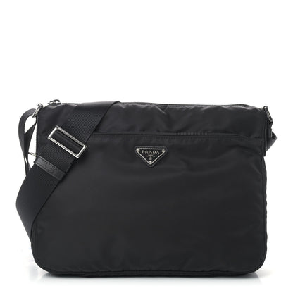 Prada Nylon Vela Messenger Bag Black 1 of 13