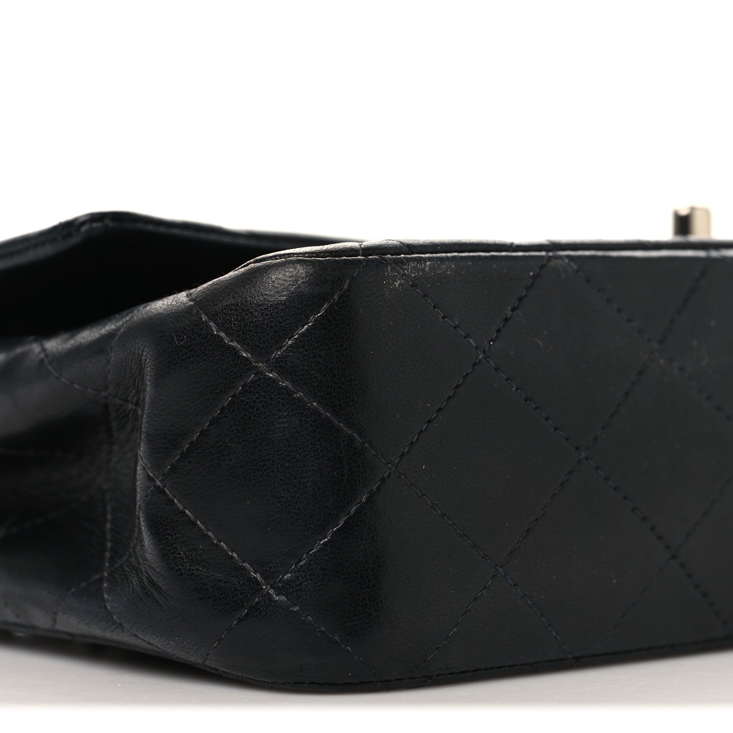 Chanel Lambskin Quilted Medium Double Flap Black 9 of 10