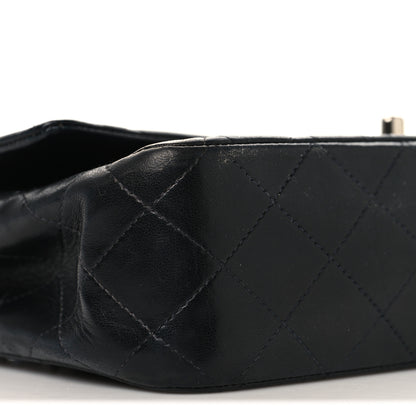 Chanel Lambskin Quilted Medium Double Flap Black 9 of 10