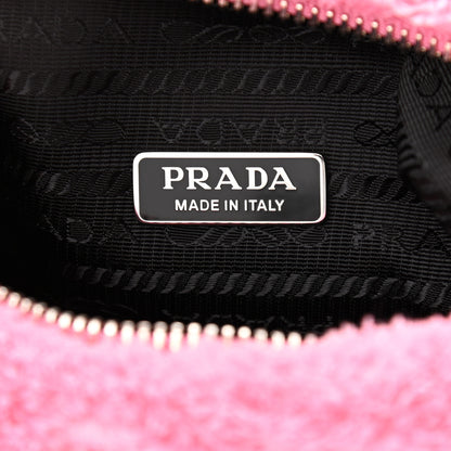 Prada Terry Cloth Mini Re-Edition 2000 Bag Petalo Black 6 of 10