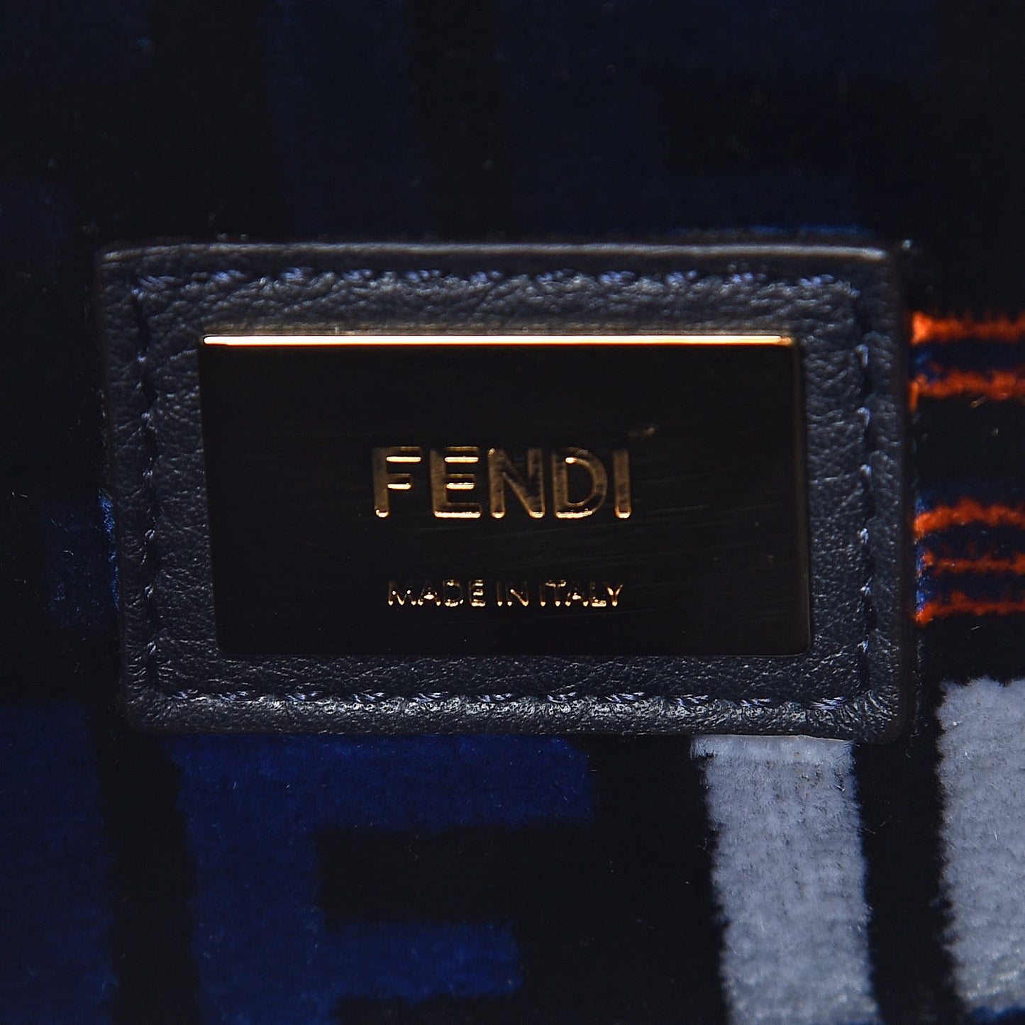 Calfskin Velvet Fun Fair Medium Peekaboo Iconic Satchel Night Blue Multicolor