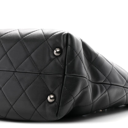 Chanel Calfskin Quilted Large Shopping In Chains Tote Black 10 of 10