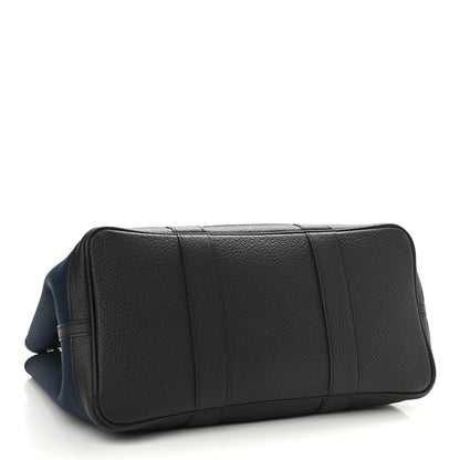 Hermes Toile Negonda Garden Party Tote 36 MM Bleu Marine Black 4 of 11