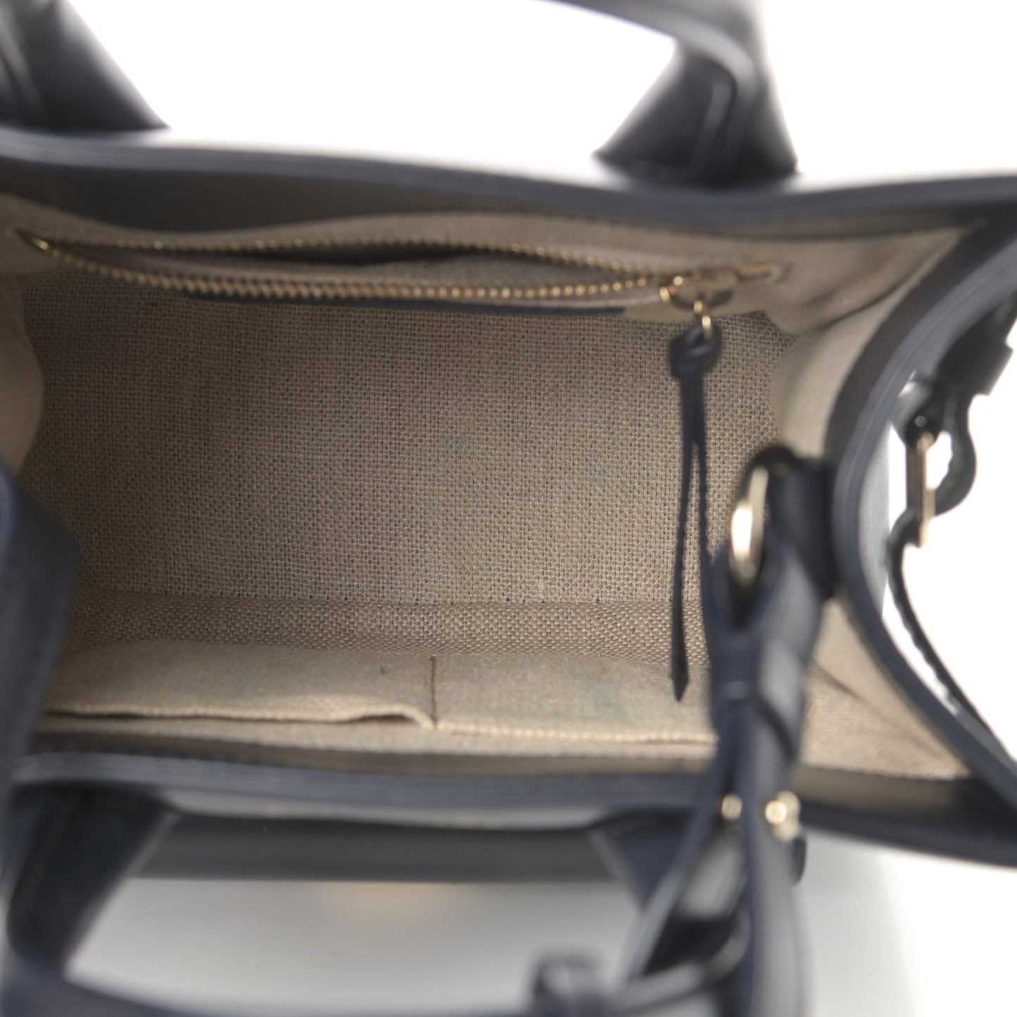 Calfskin Padlock Mini All Afternoon Tote Bleu Nuit
