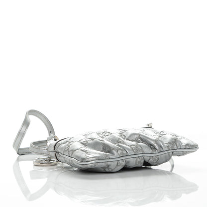 Gucci Metallic Guccissima Small Crossbody Bag Silver 4 of 7