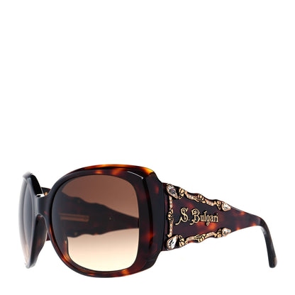 Bulgari Crystal Sunglasses 8048-B Brown 1 of 8