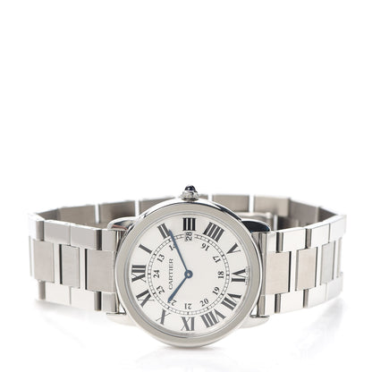 Cartier Stainless Steel 36mm Ronde Solo Quartz Watch 2 of 6