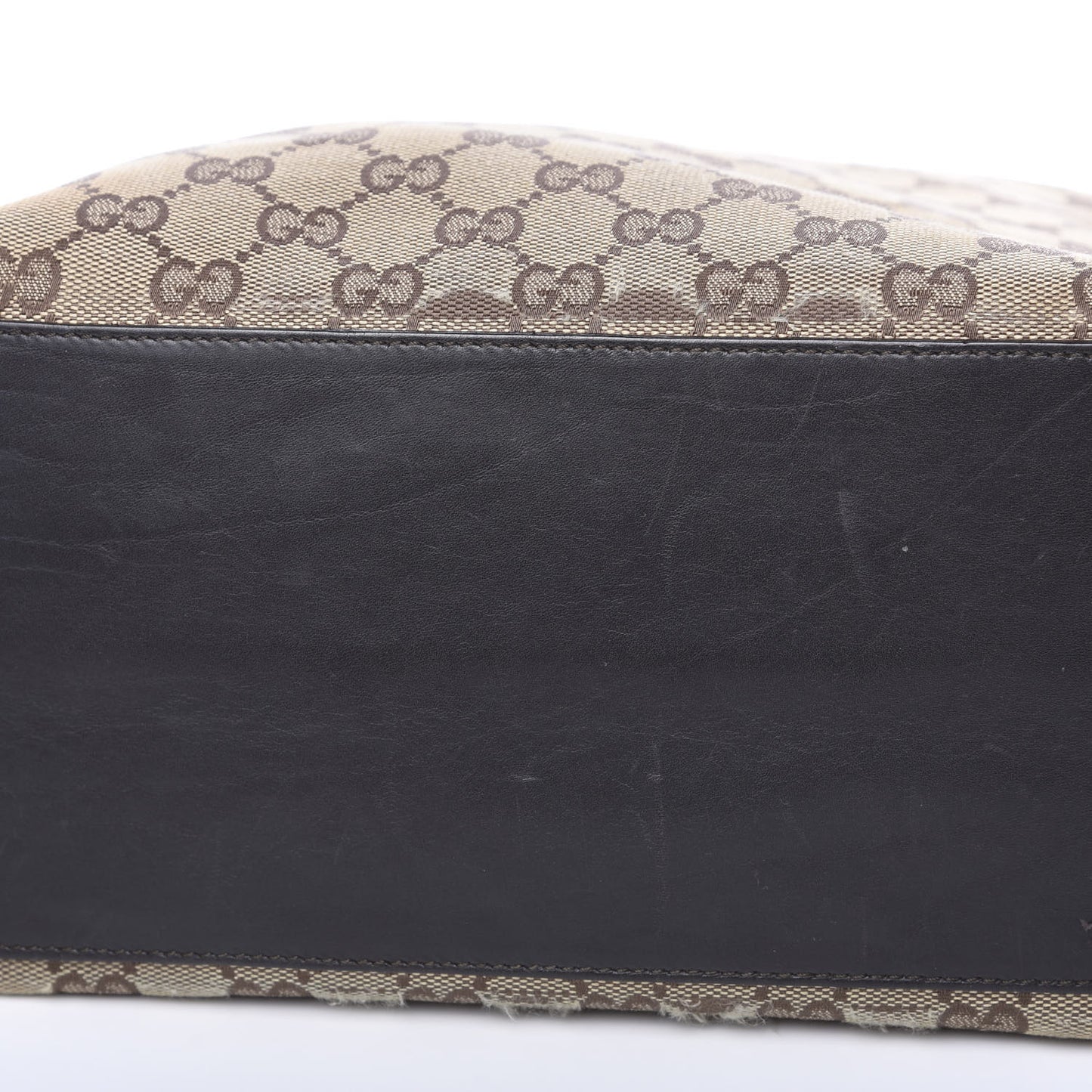 Monogram Large Bucket Tote Dark Brown