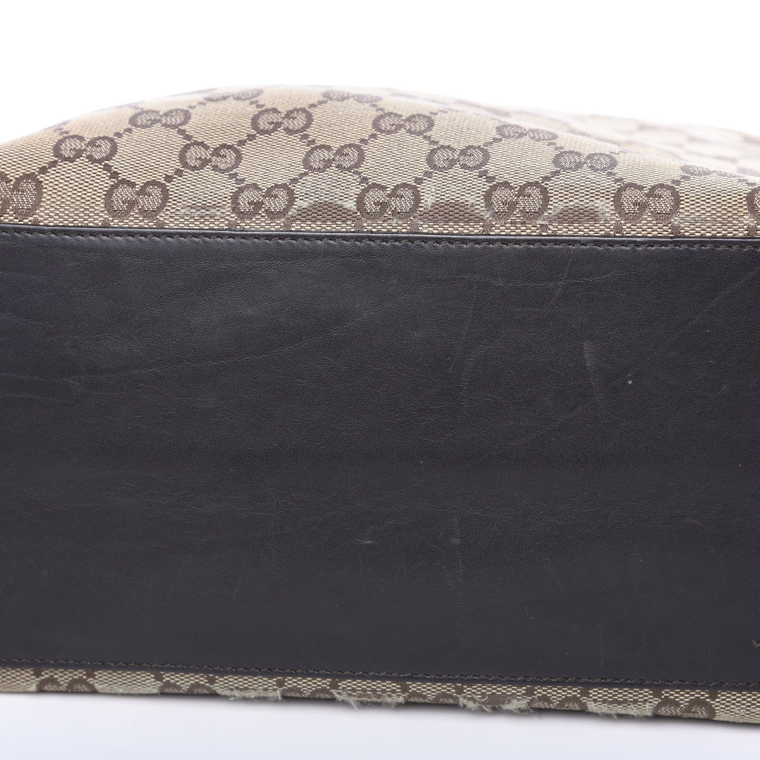 Gucci Monogram Large Bucket Tote Dark Brown 9 of 12