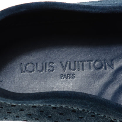 Louis Vuitton Perforated Suede Monte Carlo Mens Loafers Marine 12 7 of 9