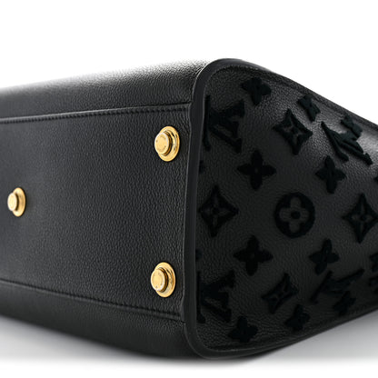Louis Vuitton Calfskin Monogram Tufting On My Side Black 9 of 10
