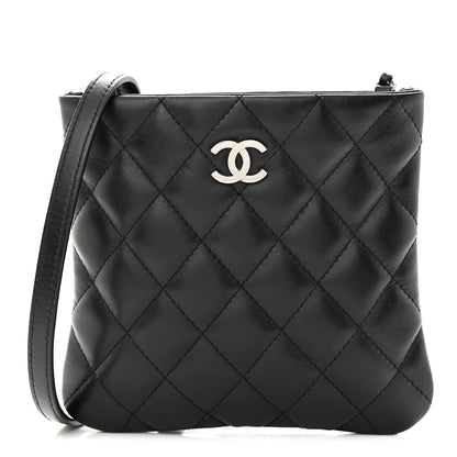 Chanel Lambskin Quilted Crossbody Bag Black 1 of 11