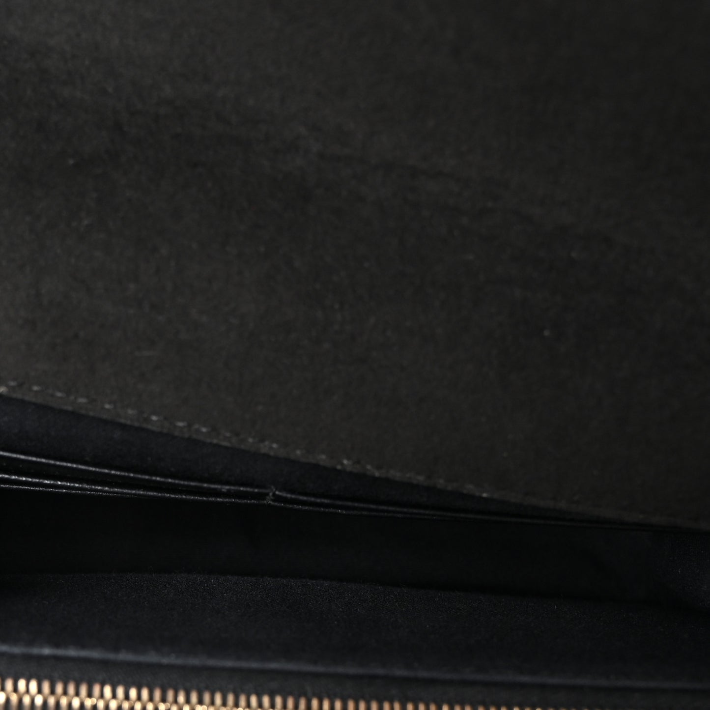 Vitello Liberty Lucido Metal Monster Eyes Tube Wallet on Chain Black