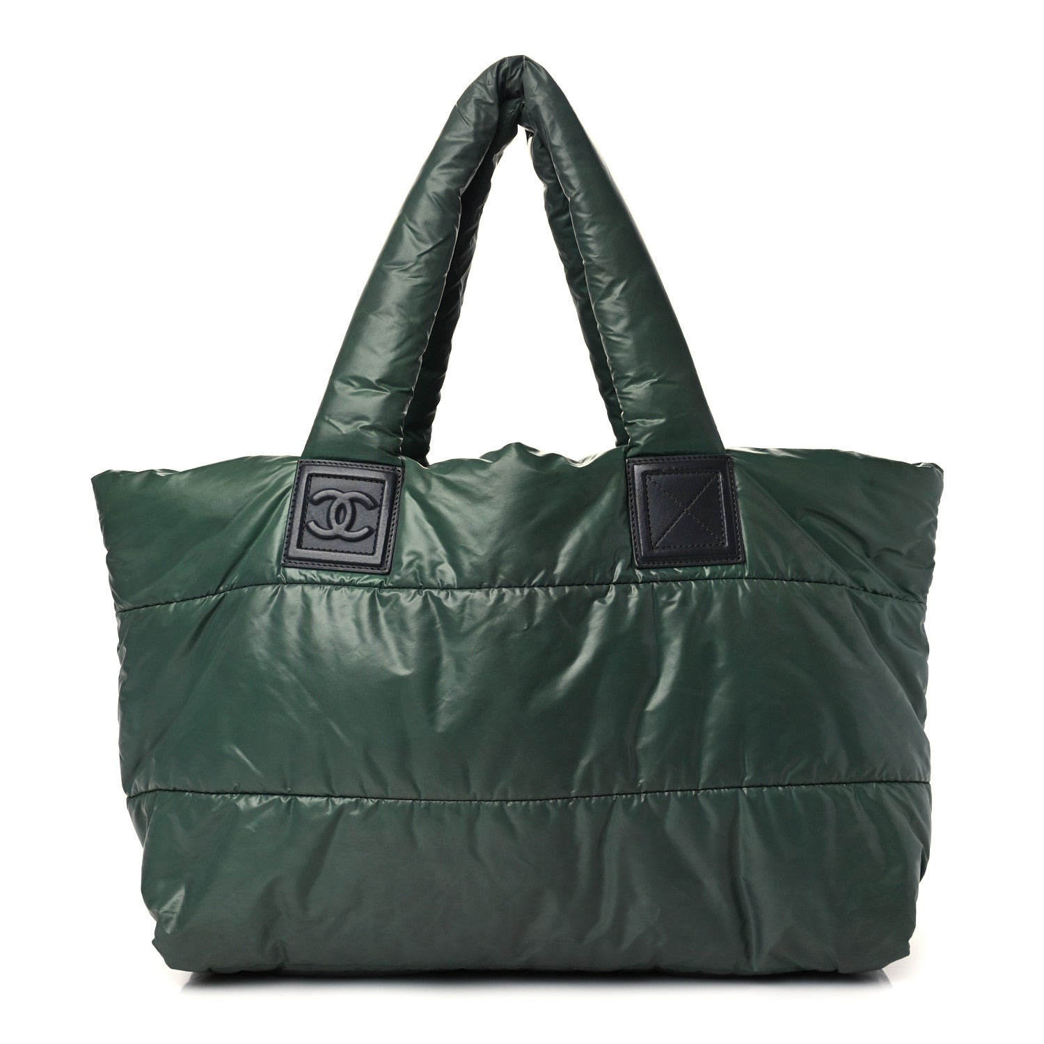 Chanel Nylon Quilted Medium Coco Cocoon Reversible Tote Green 1 of 9
