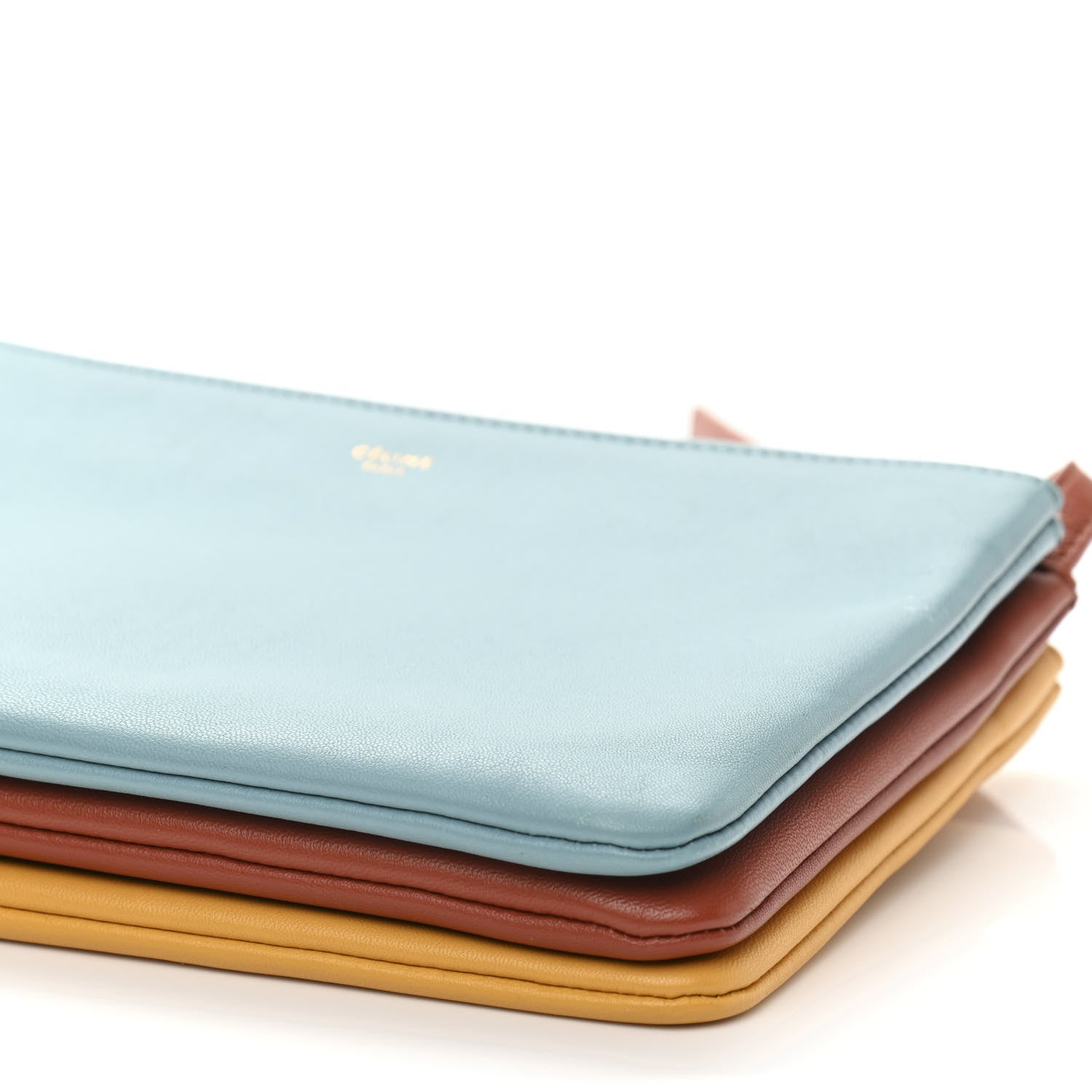 Celine Lambskin Small Multicolor Trio Crossbody Bag Antarctic 13 of 13
