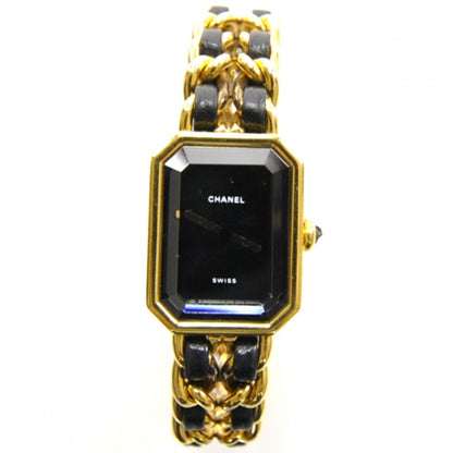Chanel Stainless Steel Lambskin 20mm Chain Premiere Quartz Watch Gold M 1 of 6