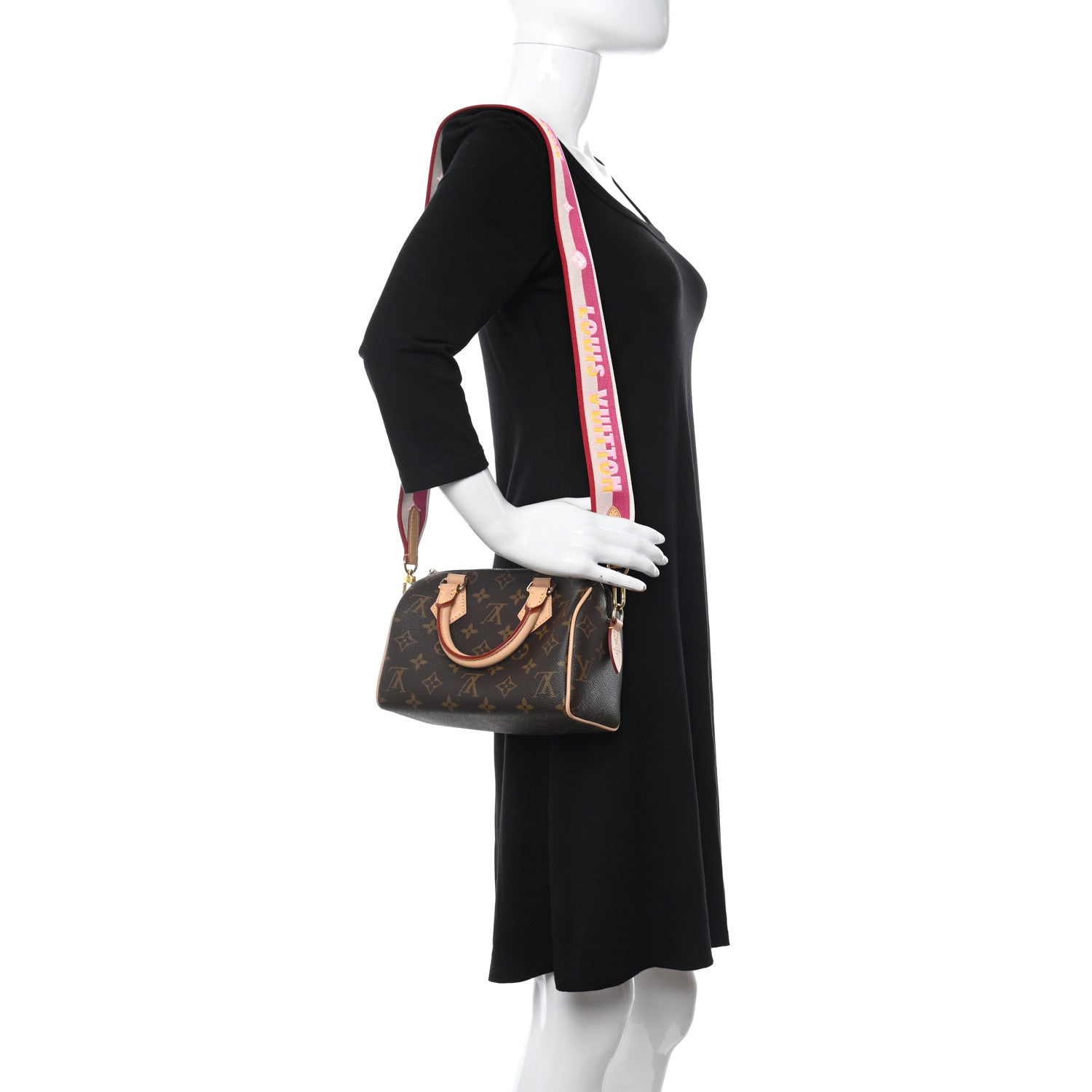 Louis Vuitton Monogram Speedy Bandouliere 20 Fuchsia 3 of 7