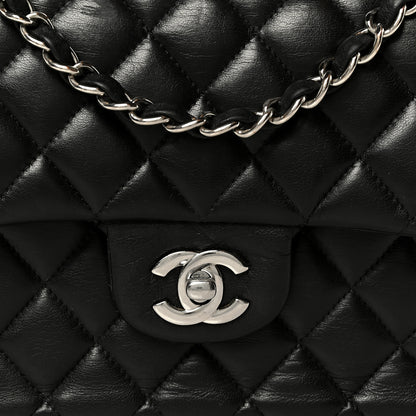 Chanel Lambskin Quilted Small Double Flap Black 9 of 11