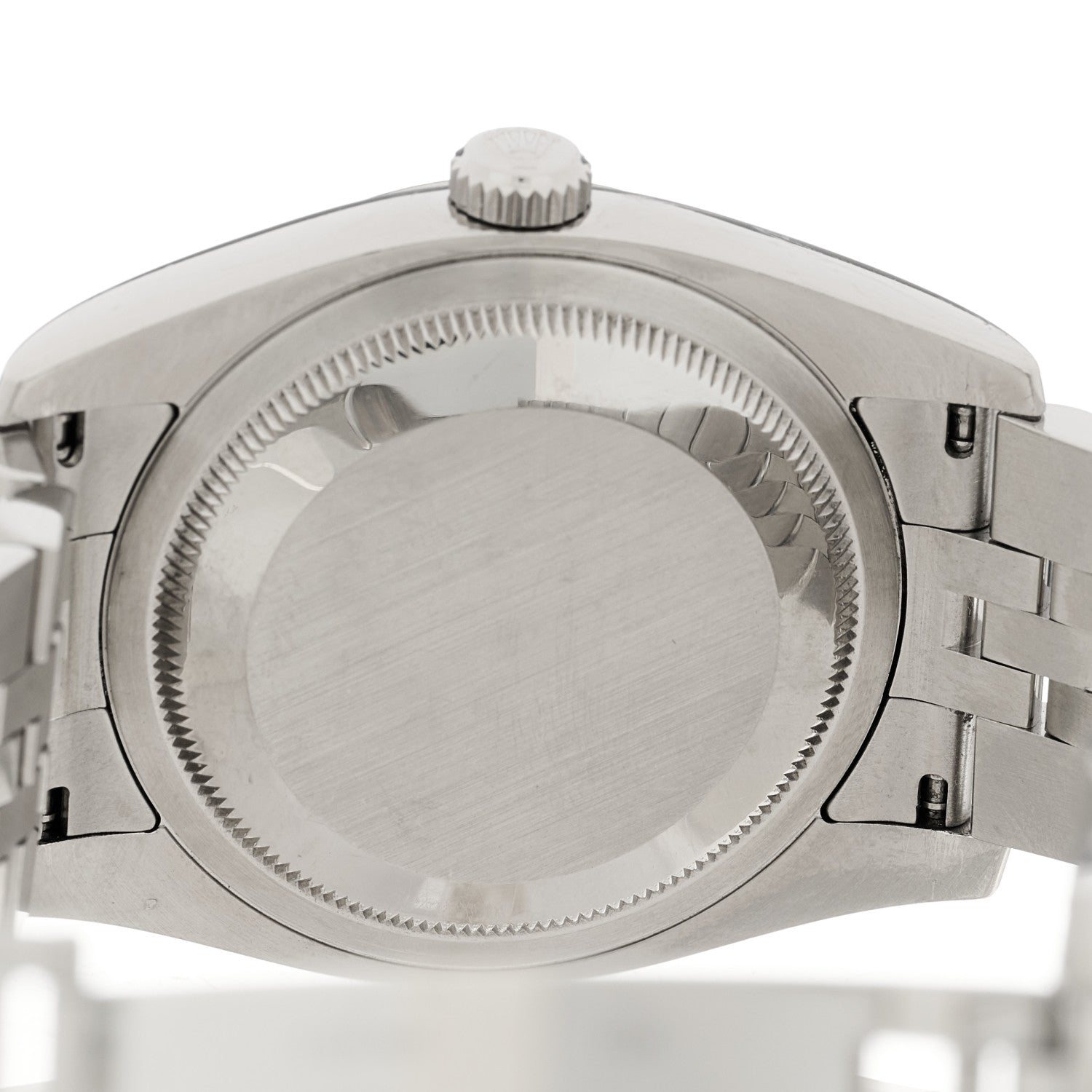Rolex Stainless Steel 18K White Gold Diamond 36mm Oyster Perpetual Datejust Watch Silver 116234 4 of 5