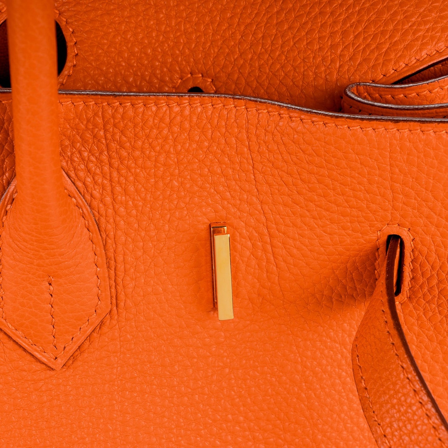 Taurillon Clemence Birkin 35 Orange