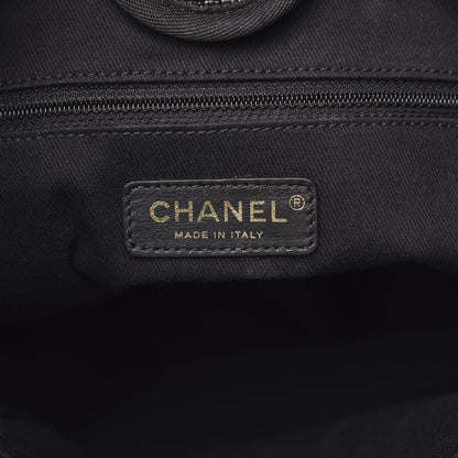 Chanel Woven Straw Raffia Mini Deauville Tote Black 6 of 12