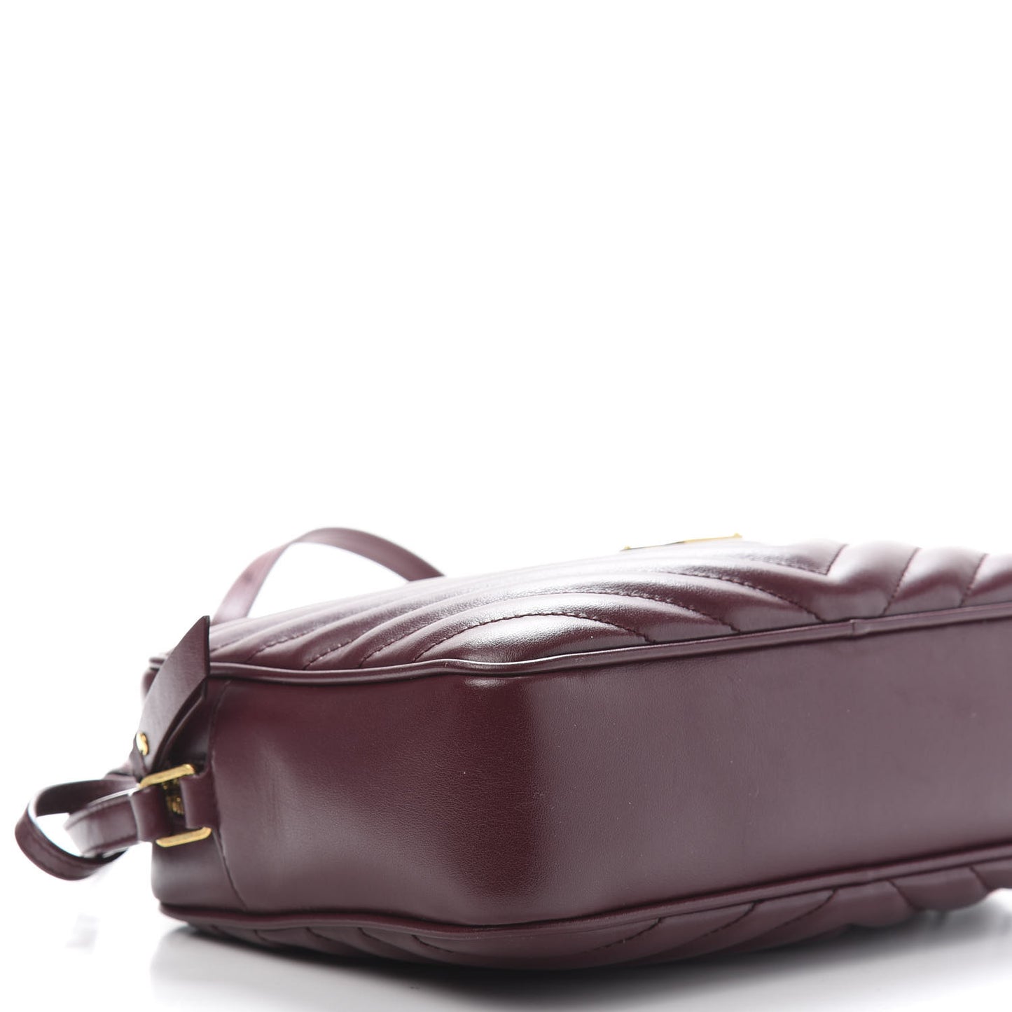 Calfskin Matelasse Monogram Lou Camera Bag Dark Legion Red