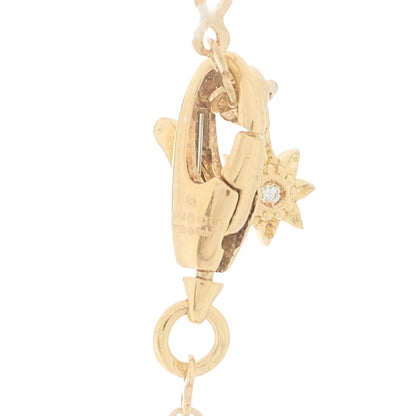 Gucci 18K Yellow Gold Diamond Flora Necklace 5 of 7