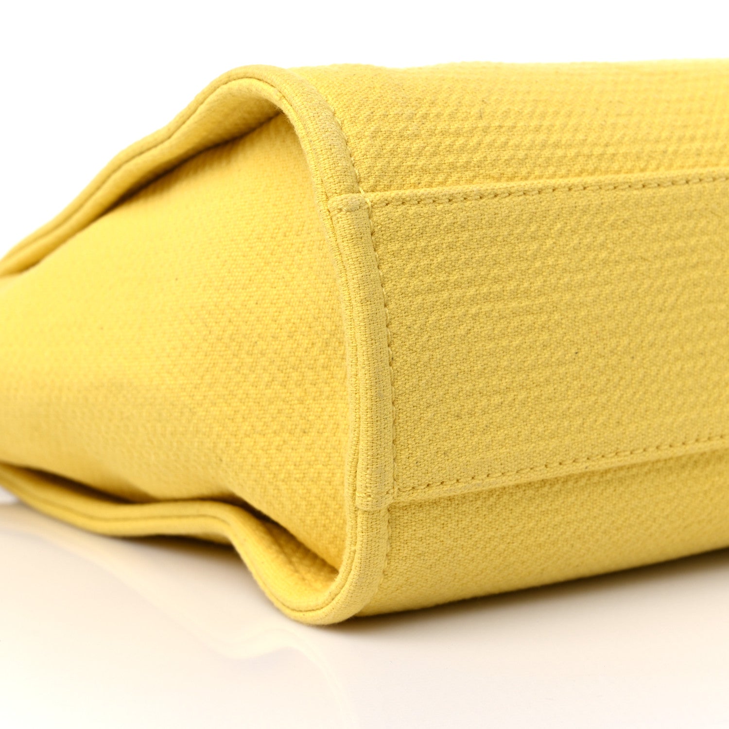 Chanel Mixed Fibers Small Deauville Tote Yellow 9 of 13