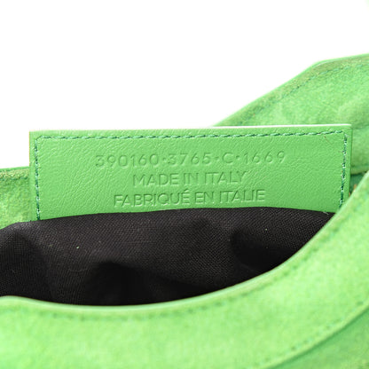 Balenciaga Baby Daim Suede Gold Metallic Edge Hardware Mini City Vert Fluo 7 of 10