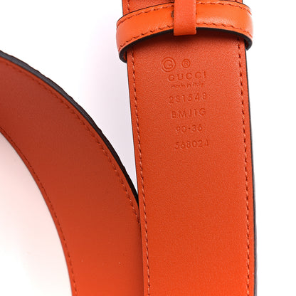 Gucci Soft Microguccissima 40mm Belt 90 36 Sun Orange 5 of 5