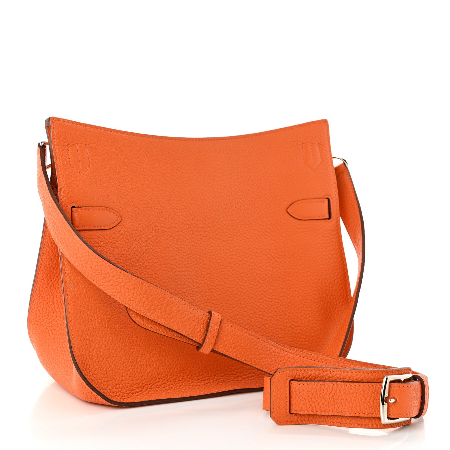 Hermes Taurillon Clemence Jypsiere 28 Orange 2 of 11