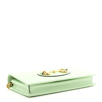 Gucci Boarded Plutone Calfskin Horsebit 1955 Wallet On Chain Green 4 of 11