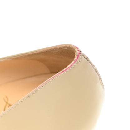 Christian Louboutin Patent Pigalle 100 Pumps 37 Nude 9 of 10