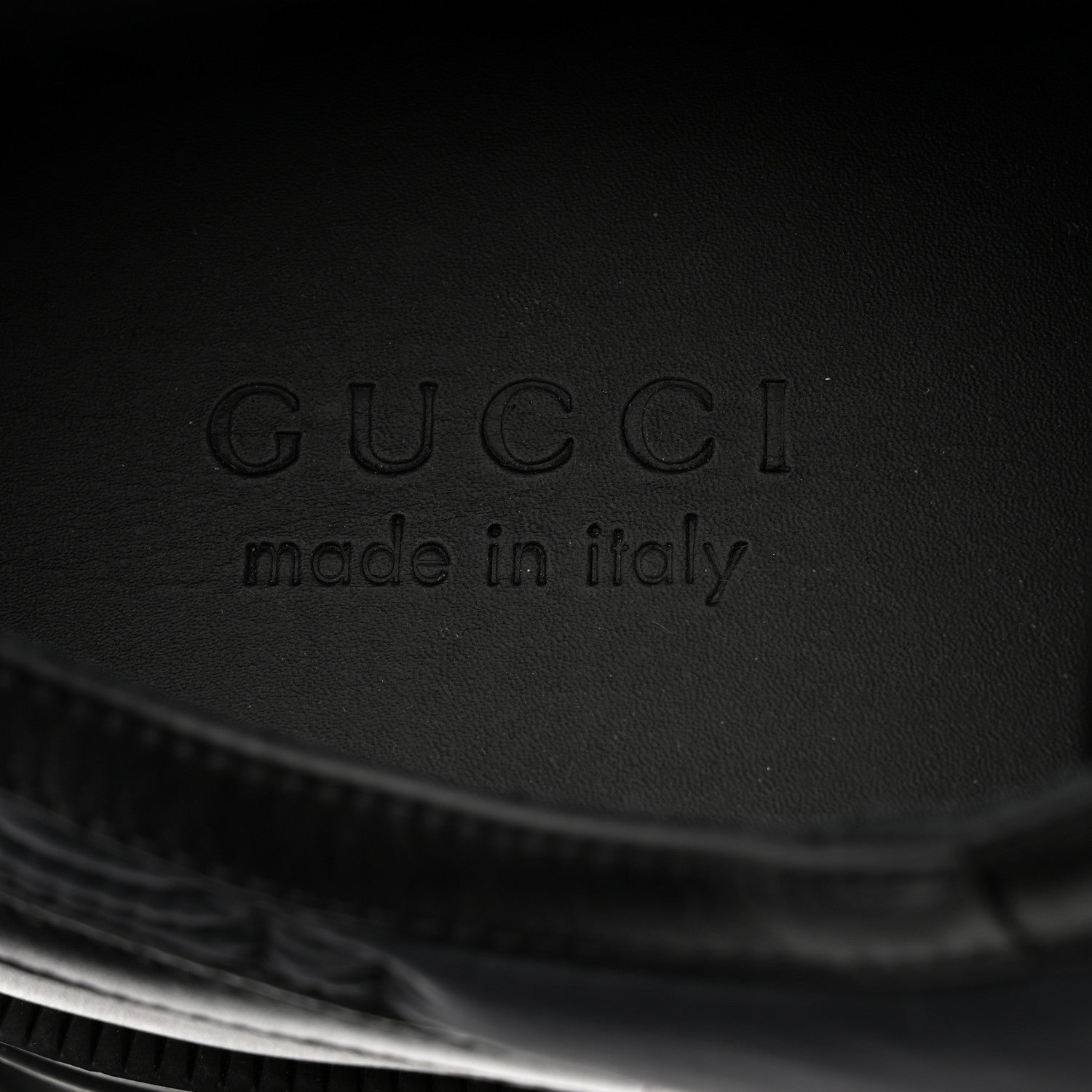 Gucci GG Nylon Monogram Romance Calfskin Mens Platform Loafers 11 Black 6 of 8