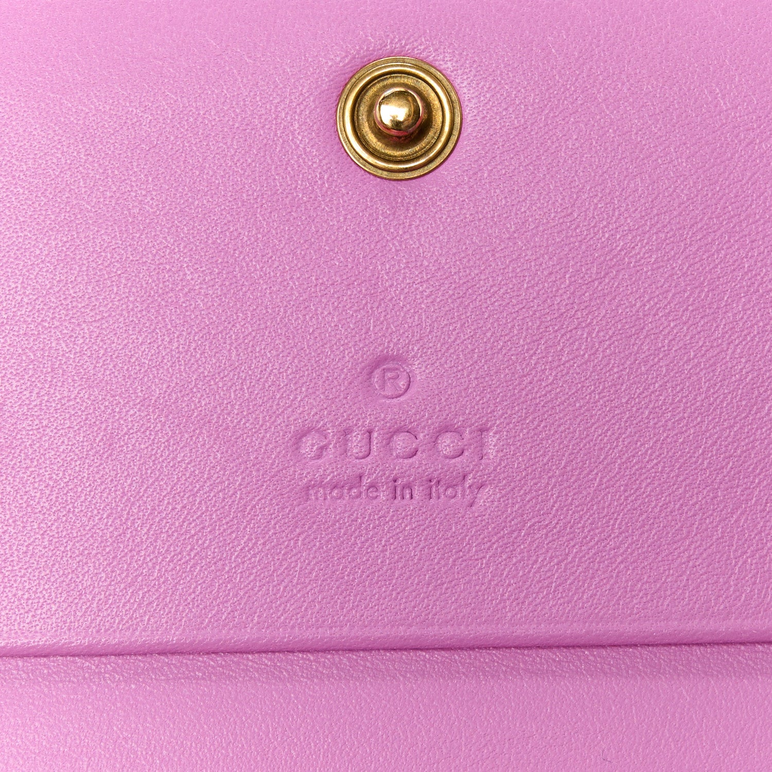 Gucci Calfskin Matelasse GG Marmont Card Case Candy Mousse 8 of 12
