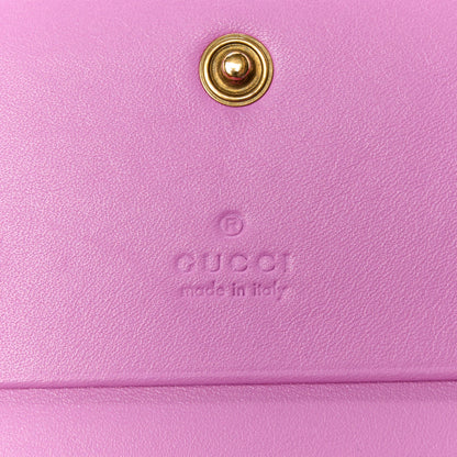 Gucci Calfskin Matelasse GG Marmont Card Case Candy Mousse 8 of 12