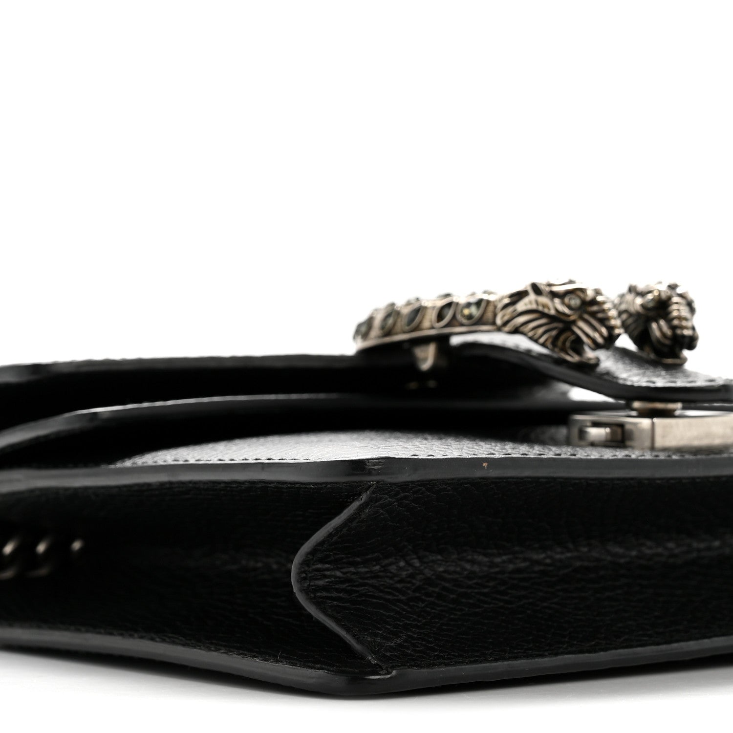 Gucci Calfskin Mini Dionysus Shoulder Bag Black 9 of 11