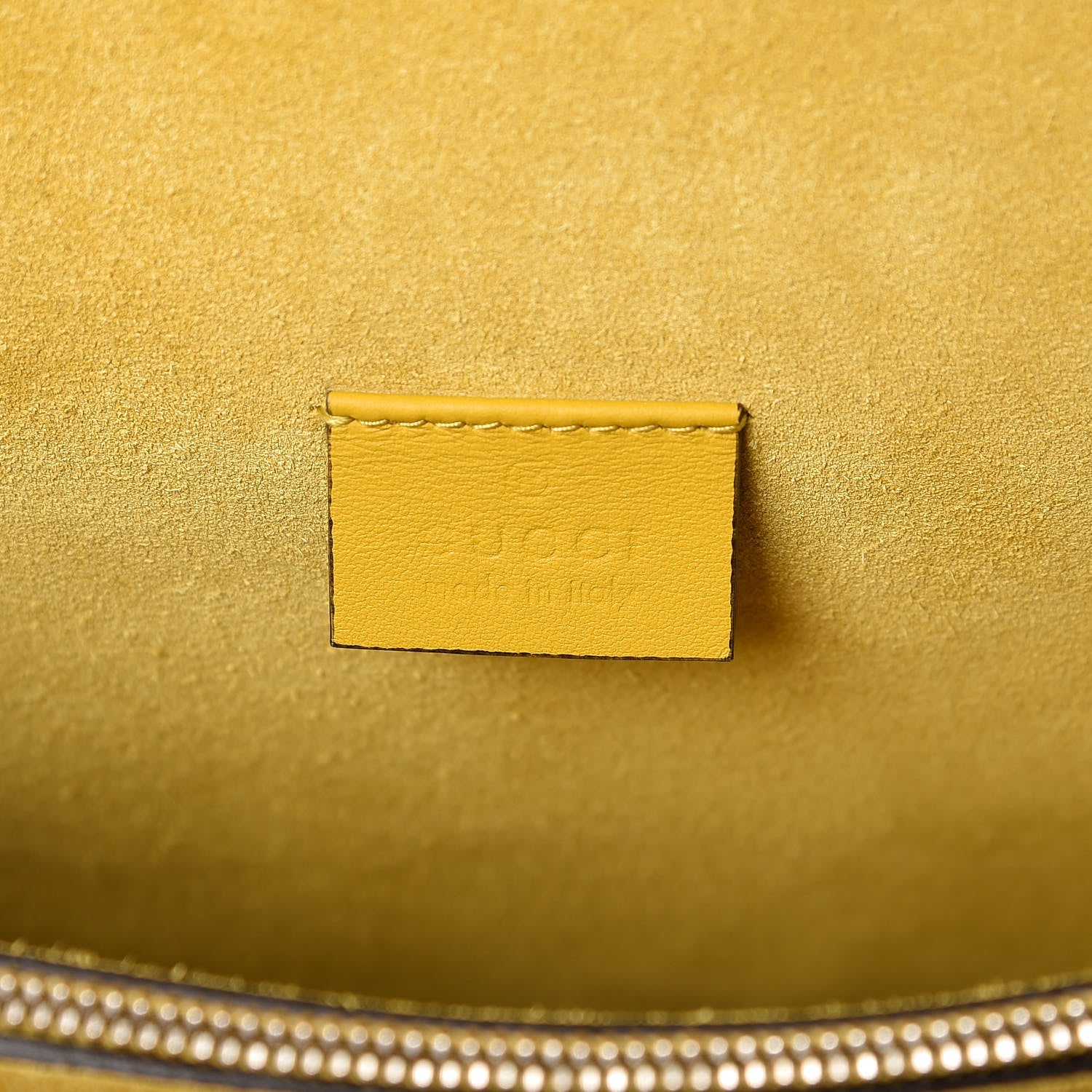 Gucci GG Supreme Monogram Crystal Bow Embroidered Medium Dionysus Shoulder Bag Yellow 7 of 10