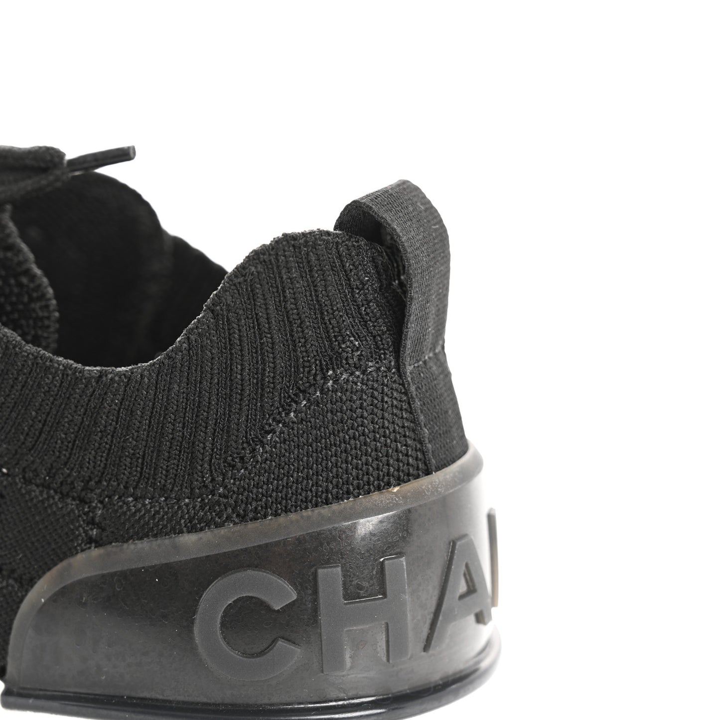Fabric Logo Sneakers 36 Black