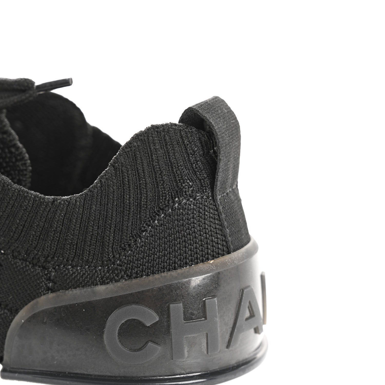 Chanel Fabric Logo Sneakers 36 Black 9 of 10