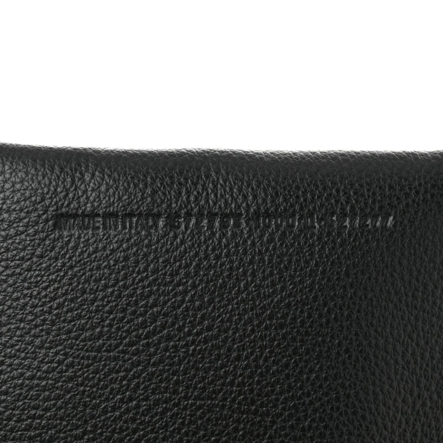 Grained Calfskin Logo Perforated XS Everyday North South Shoulder Tote Bag Black