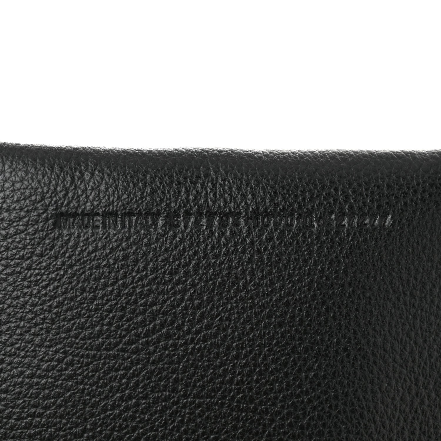 Balenciaga Grained Calfskin Logo Perforated XS Everyday North South Shoulder Tote Bag Black 7 of 10