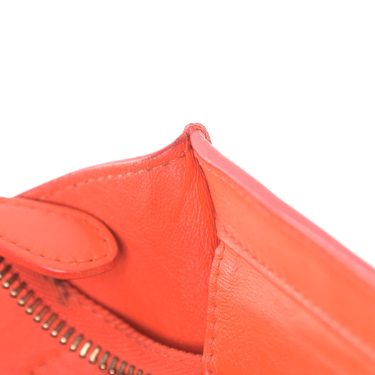 Smooth Calfskin Micro Luggage Bright Orange