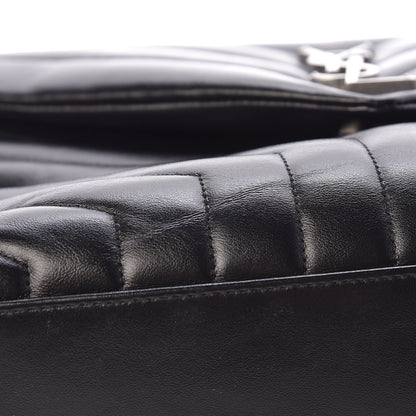 Saint Laurent Calfskin Y Quilted Monogram Medium Loulou Chain Satchel Black 16 of 16