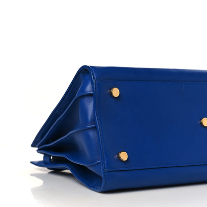 Saint Laurent Calfskin Small Sac De Jour Blue Majorelle 8 of 9