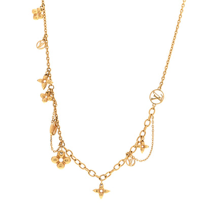 Louis Vuitton Metal Blooming Supple Necklace Gold 1 of 8