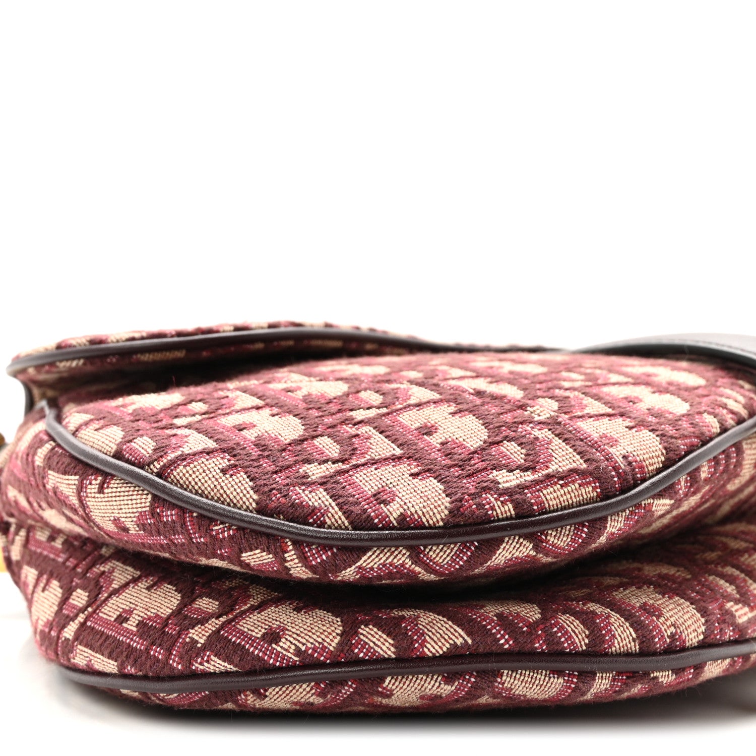 Christian Dior Oblique Saddle Bag Burgundy 8 of 9