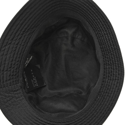 Prada Re-Nylon Metal Triangle Logo Mens Bucket Hat M Black 7 of 8