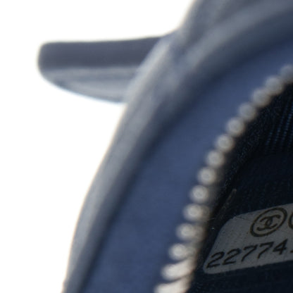 Chanel Lambskin Quilted Key Holder Case Blue 7 of 7