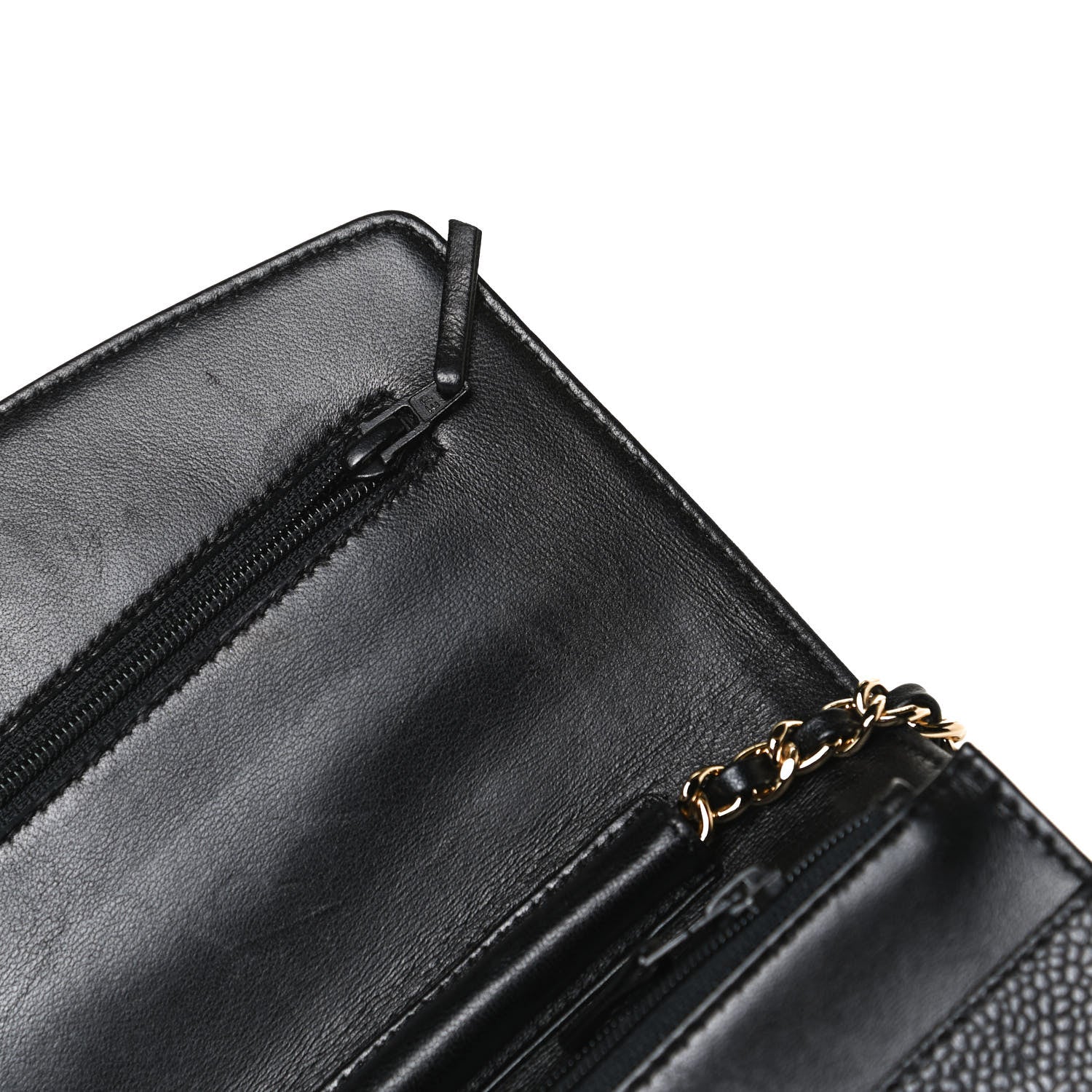 Chanel Caviar Timeless CC Wallet On Chain WOC Black 14 of 15